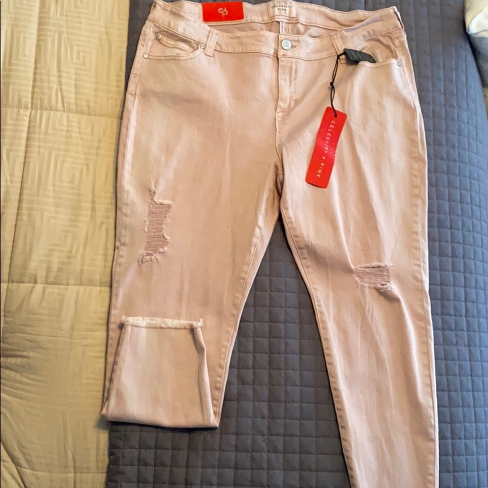 Celebrity Pink distressed Jeans Plus Size